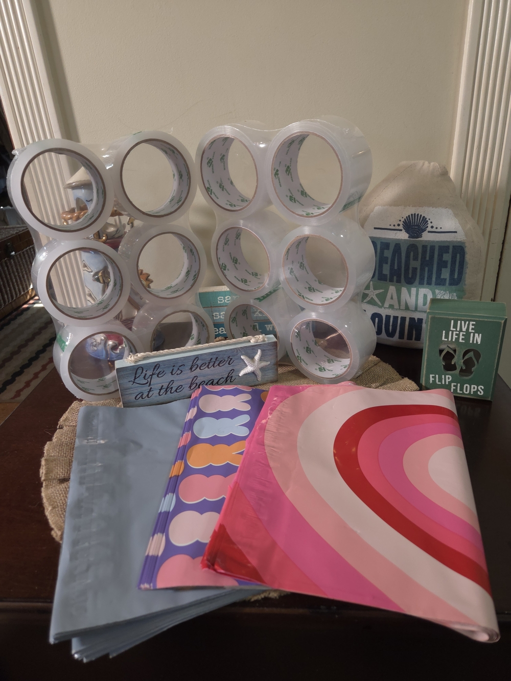 NWT Seller's Bundle Approx 75 Polymailers 12 Tape Rolls